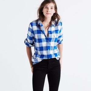 Madewell Classic Ex-boyfriend Buffalo Plaid XXS